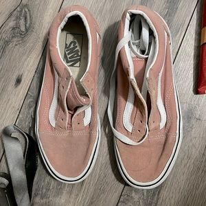 Pink vans slightly worn size 6.5 in woman's